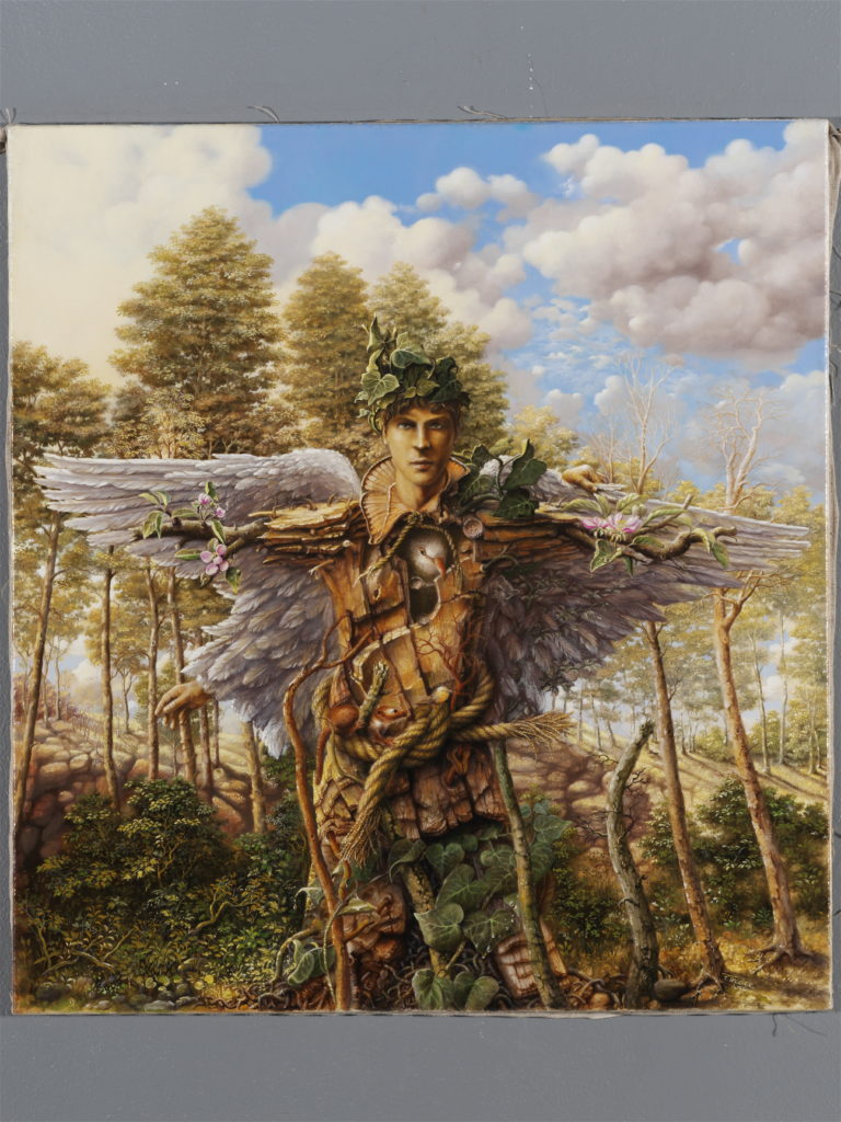 METAMORFOZA SNU O LÉTÁNÍ,60X65,OLEJ NA PLÁTNĚ,2013
